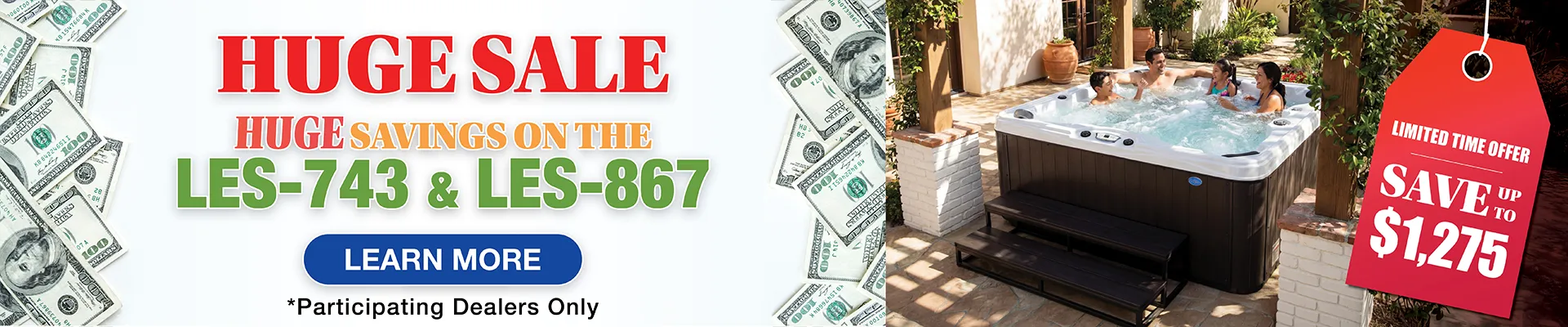 Calspas hot tub being used in a family setting - Mount Vernon